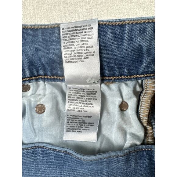 American Eagle Jeans Womens 12 Short AE Hipster Low Rise Boot Flare Stretch - Picture 11 of 14